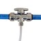 Apollo 1/2 in. x 1/2 in. Push-To-Connect x 1/4 O.D. Compression Chromed Brass Compression Stop Tee Valve FSBVT121214C - alternate 2